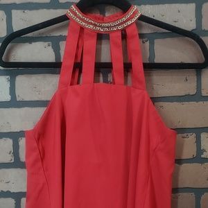 FashionWeb choker sleeveless blouse